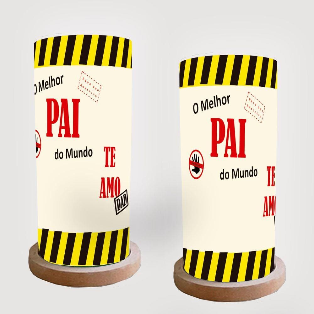 Abajur decorativo Dia dos Pais Modelo 12