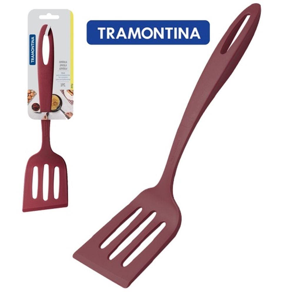 Espátula Vazada de Nylon Vermelho 31x7,5cm - Tramontina