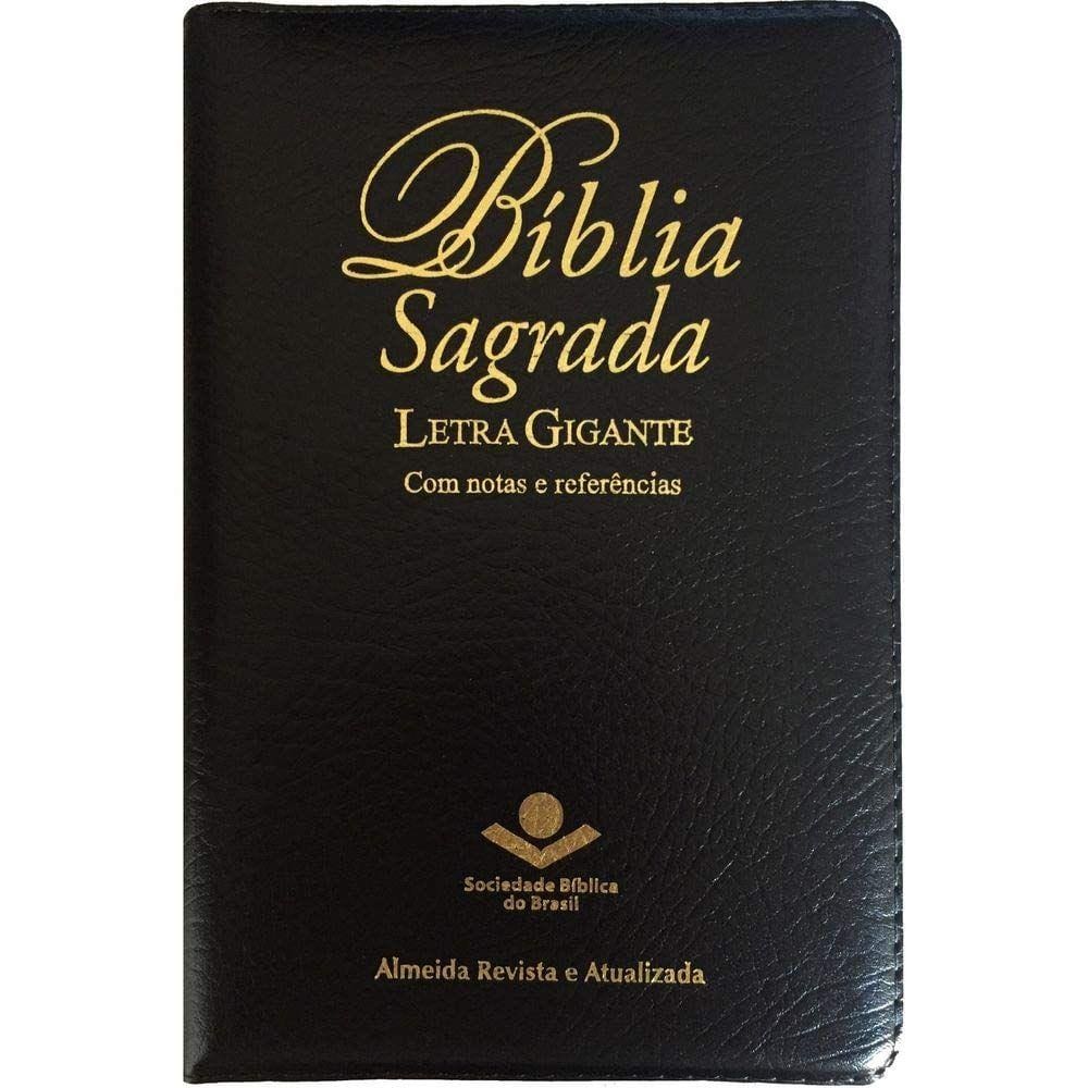 Biblia Letra Gigante (Ra) Ziper Preta Sbb
