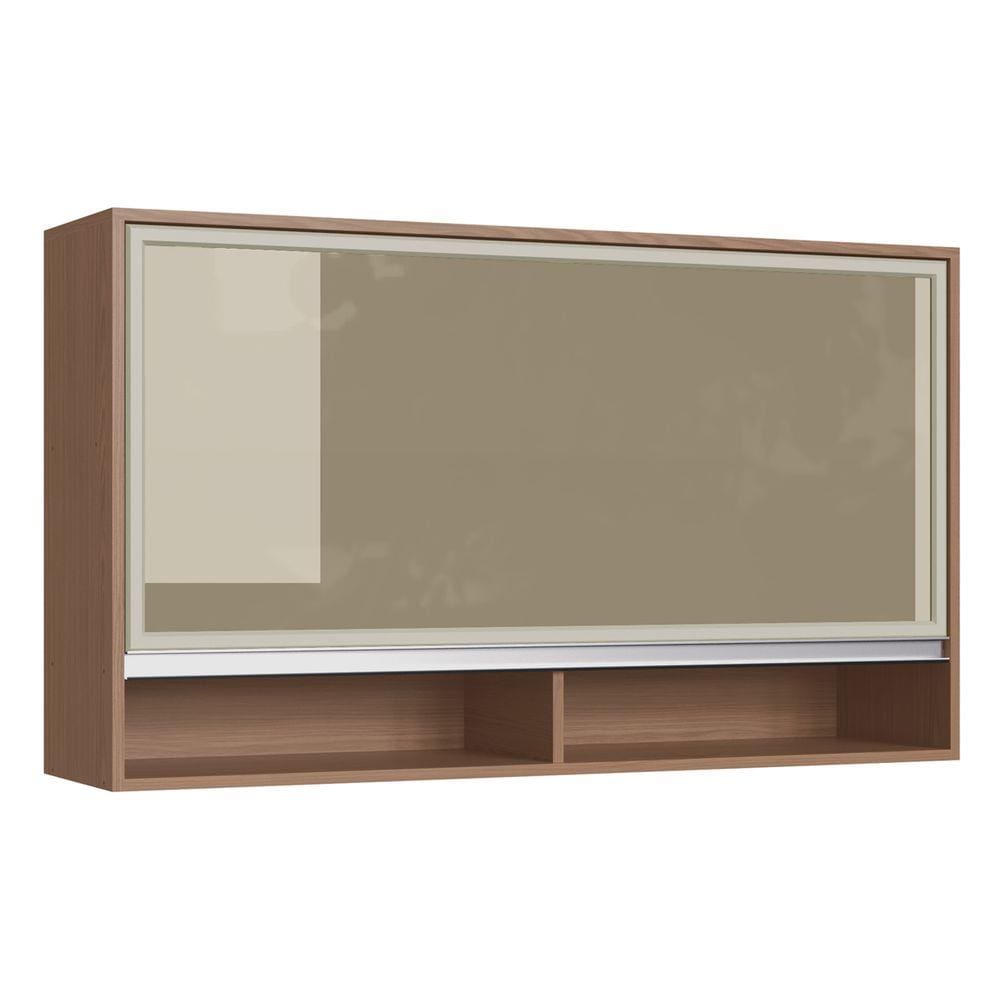 Armário Aéreo Cozinha 1 Porta Co5100 Avela/cristalo - Decibal Móveis