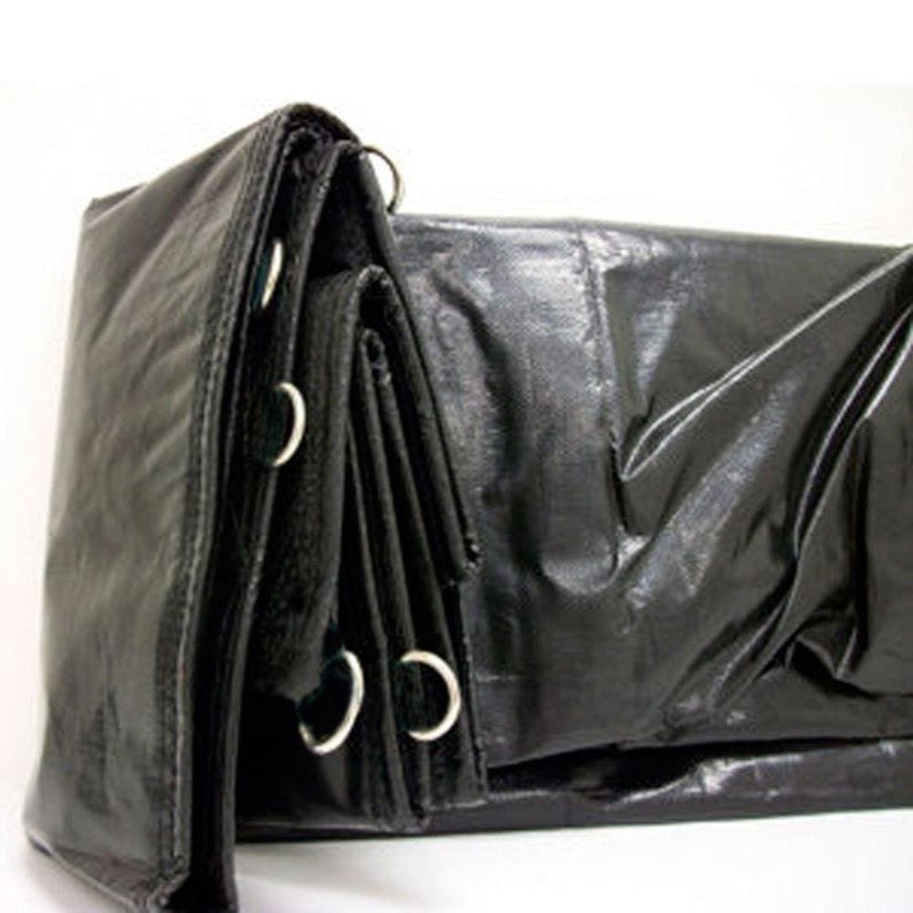 Lona de vinil preto pvc premium 2x1,5 para carretinha