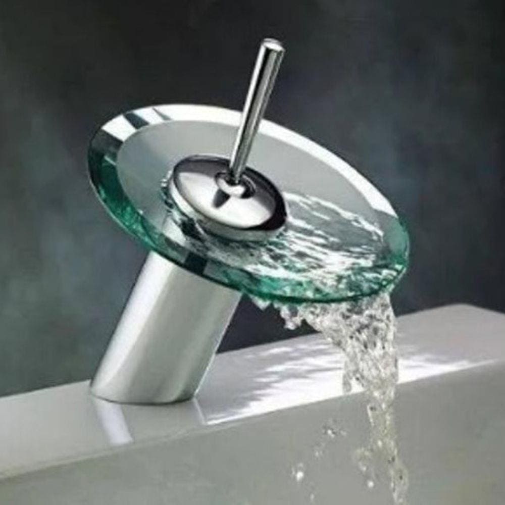 Torneira Cascata De Vidro Para Lavatório