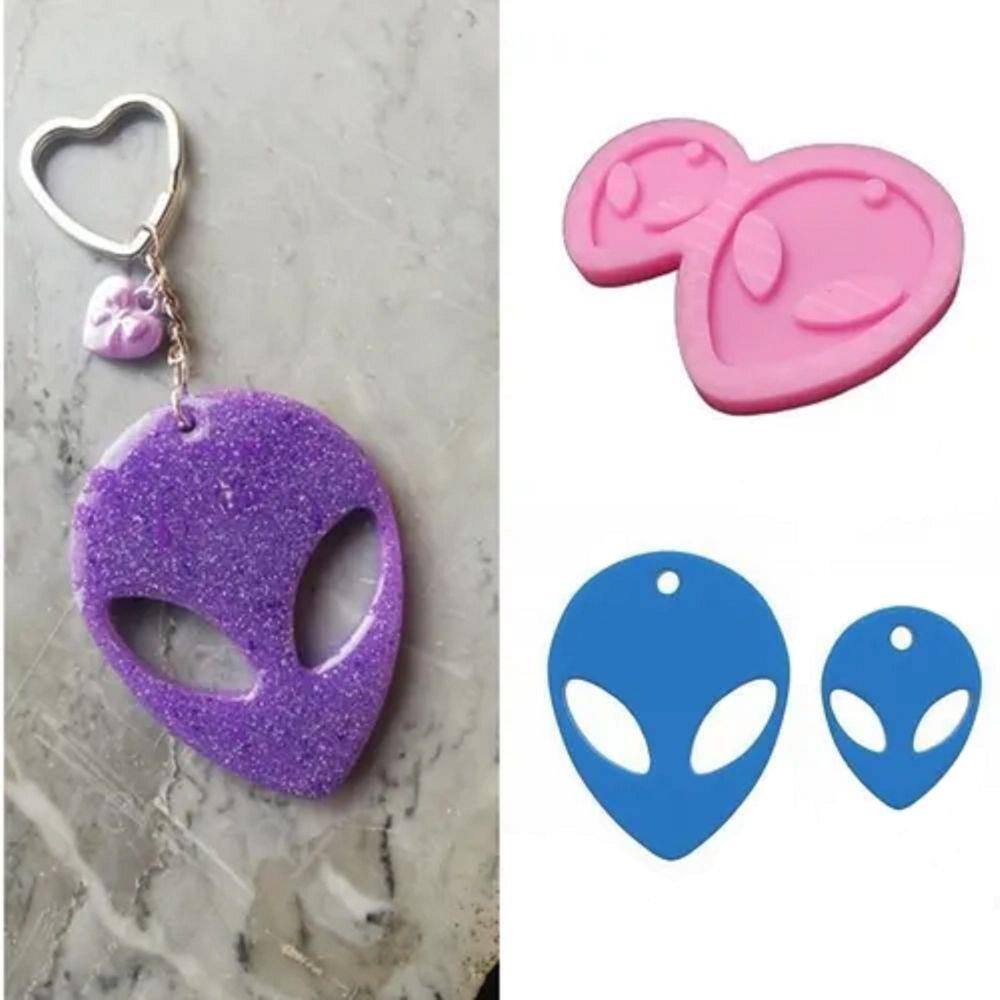 Molde De Silicone Alienígena, Alien, E.T., Chaveiro, Pingente, Colar, Resina, Confeitaria, Biscuit Molds Planet