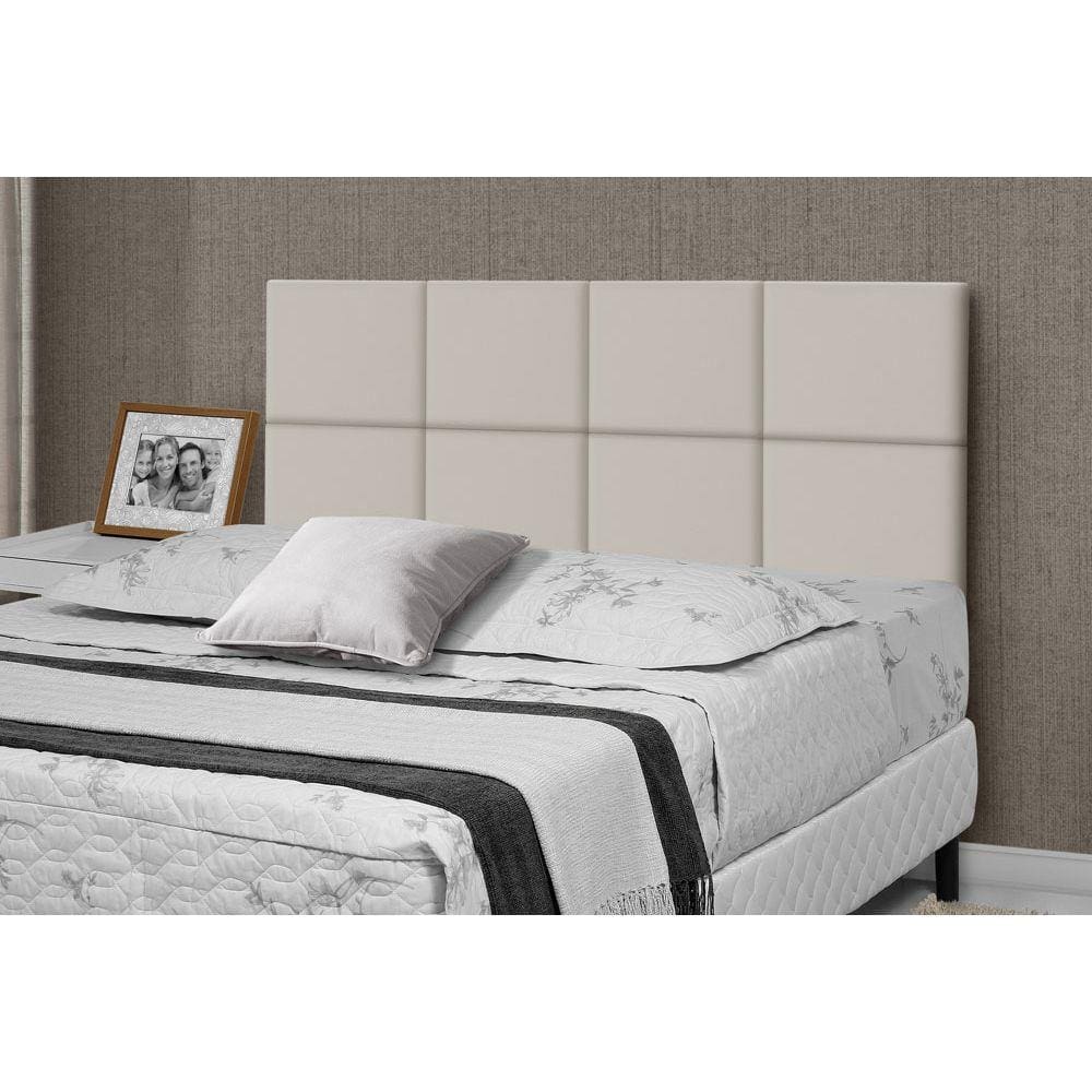 Cabeceira De Cama Box Casal 1,40m Lisa Bege - Rede Moveis