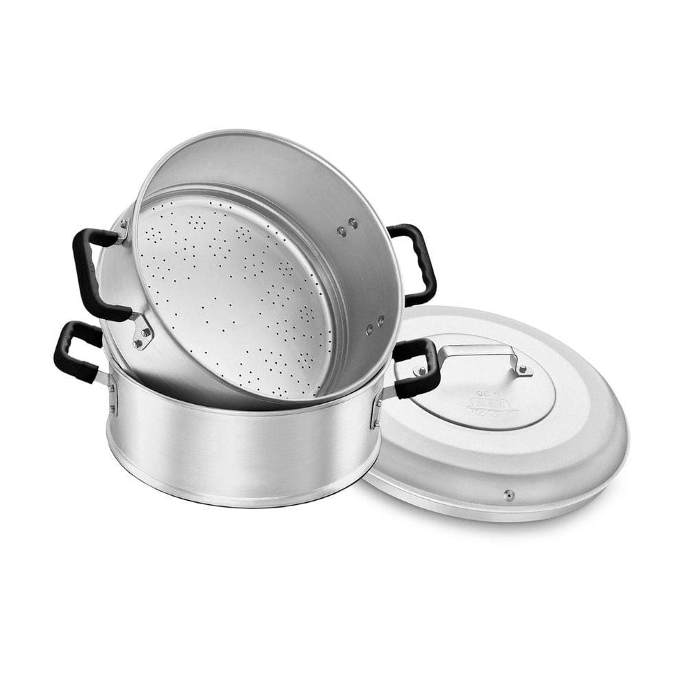 Caçarola a Vapor 26 cm com Cabo de Baquelite 2 Peças em Alumínio ABC