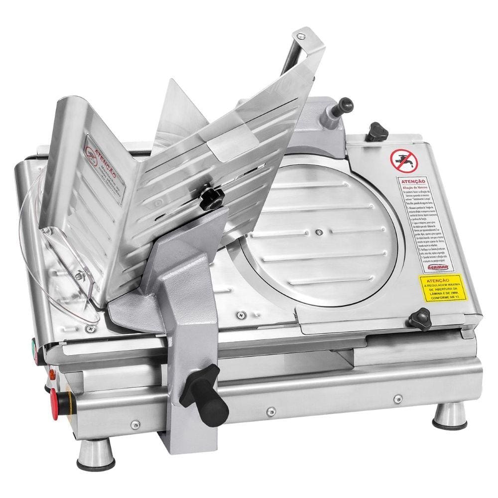 Cortador de Frios Elétrico Lâmina 250mm em Aço Inox Bivolt Bermar