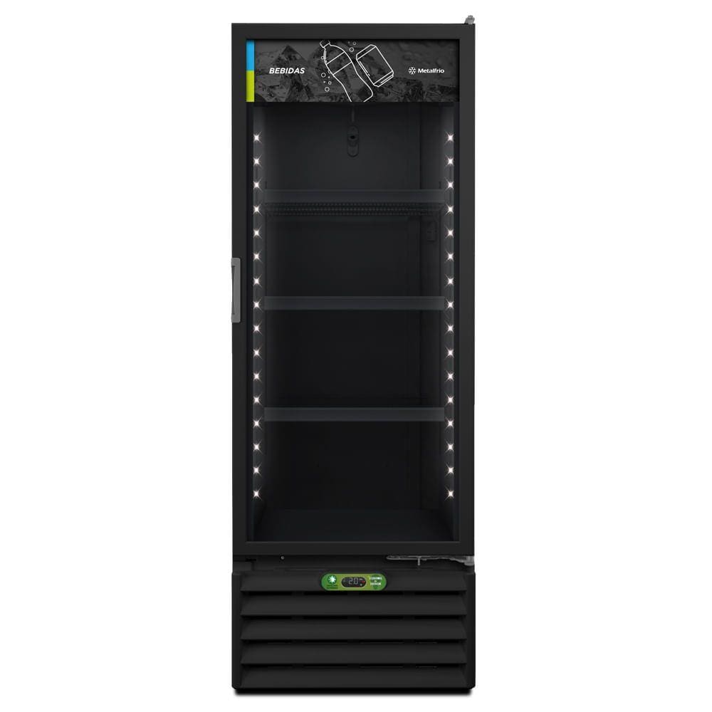 Expositor Vertical Porta de Vidro 406L Metalfrio All Black - VB40RH