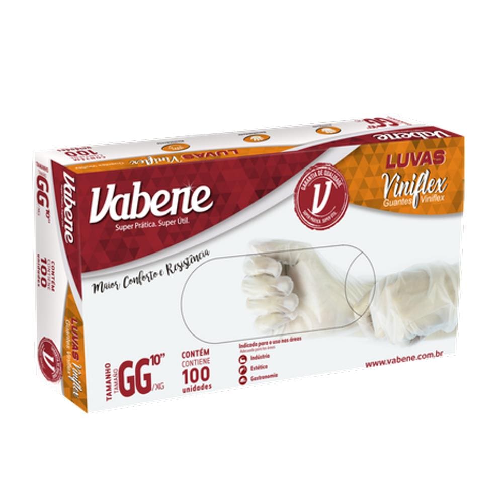 Luva Descartavel Viniflex Gg 100Un Vabene