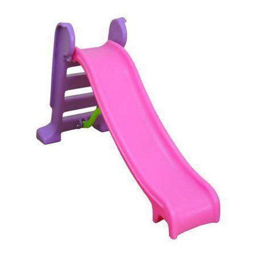 Escorregador Trampolim Infantil Rosa Play Time Brinquedos