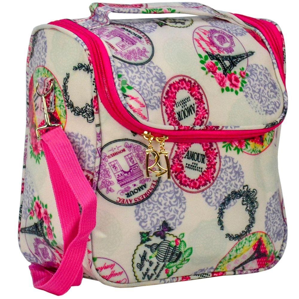 Bolsa Feminina Necessaire Térmica Paris Branco CBRN16938