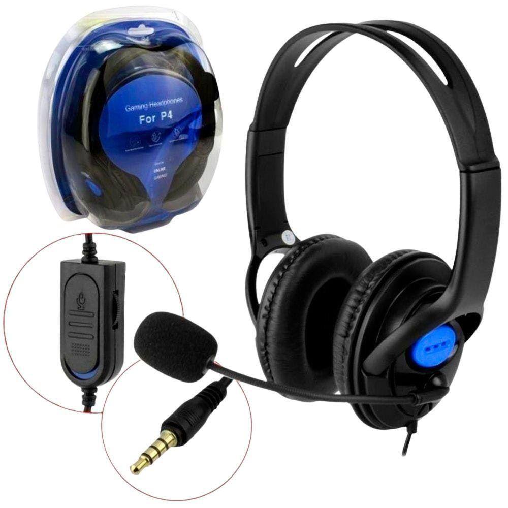 Fone De Ouvido Microfone Ps4 P3 Knup - Kp-352 | Extra