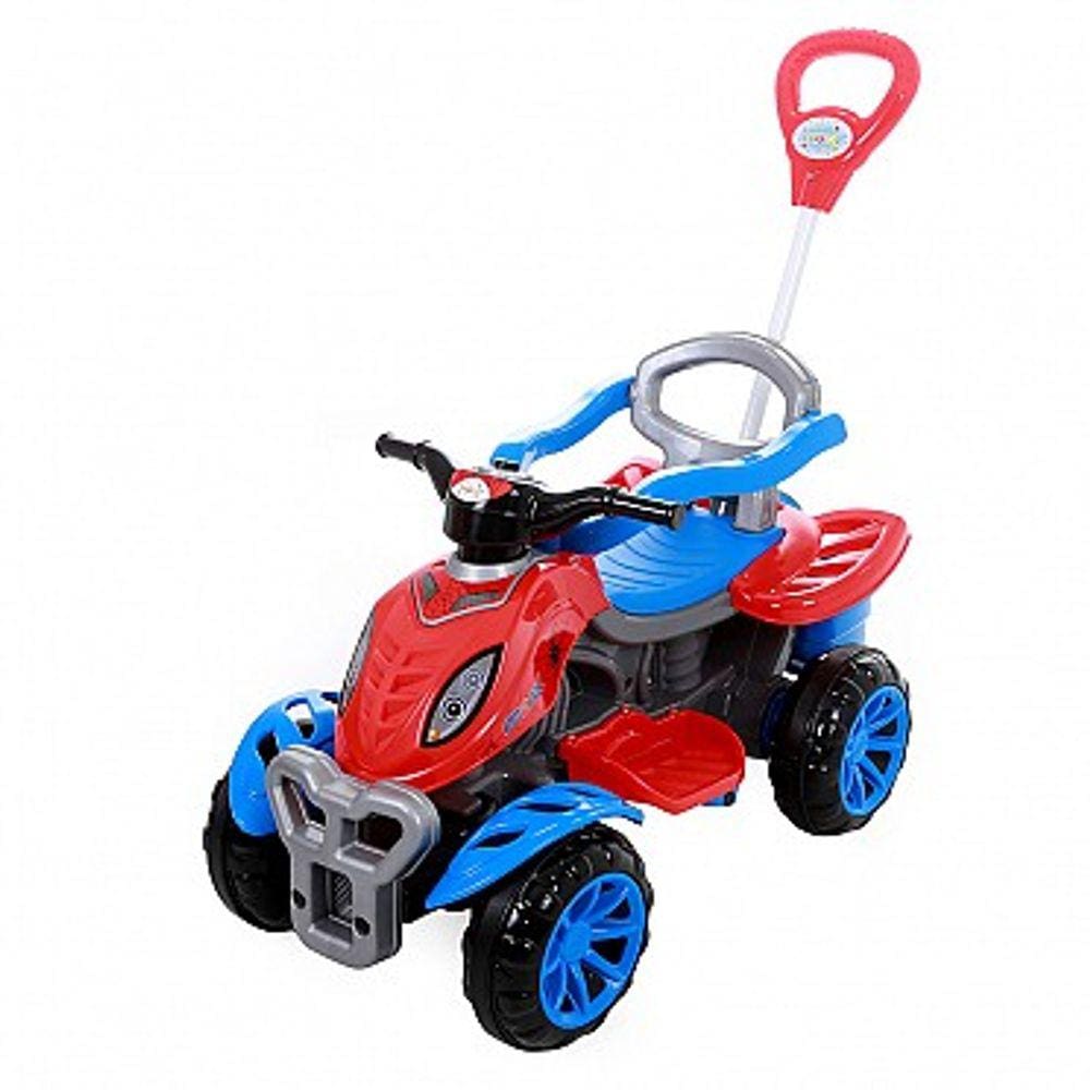 Triciclo Infantil Mototico com Empurrador Bandeirante