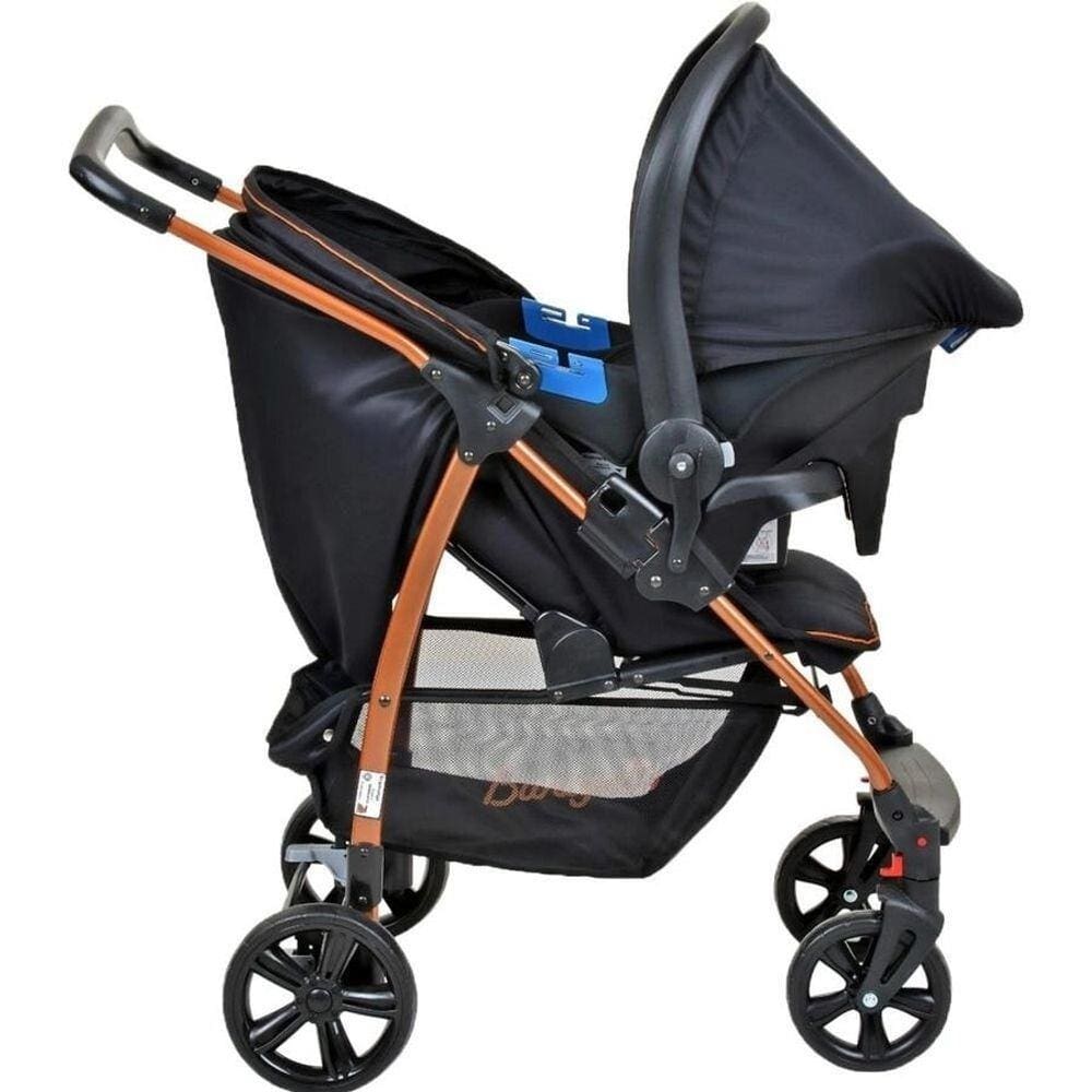 Carrinho de Bebê Travel System Ecco-Preto Cobre Burigotto