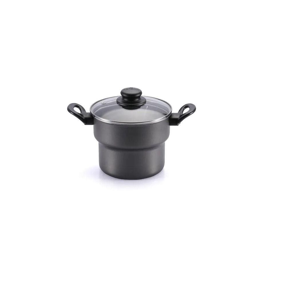 Cuscuzeiro Antiaderente Cuscuzeira Vapor com Tampa de Vidro