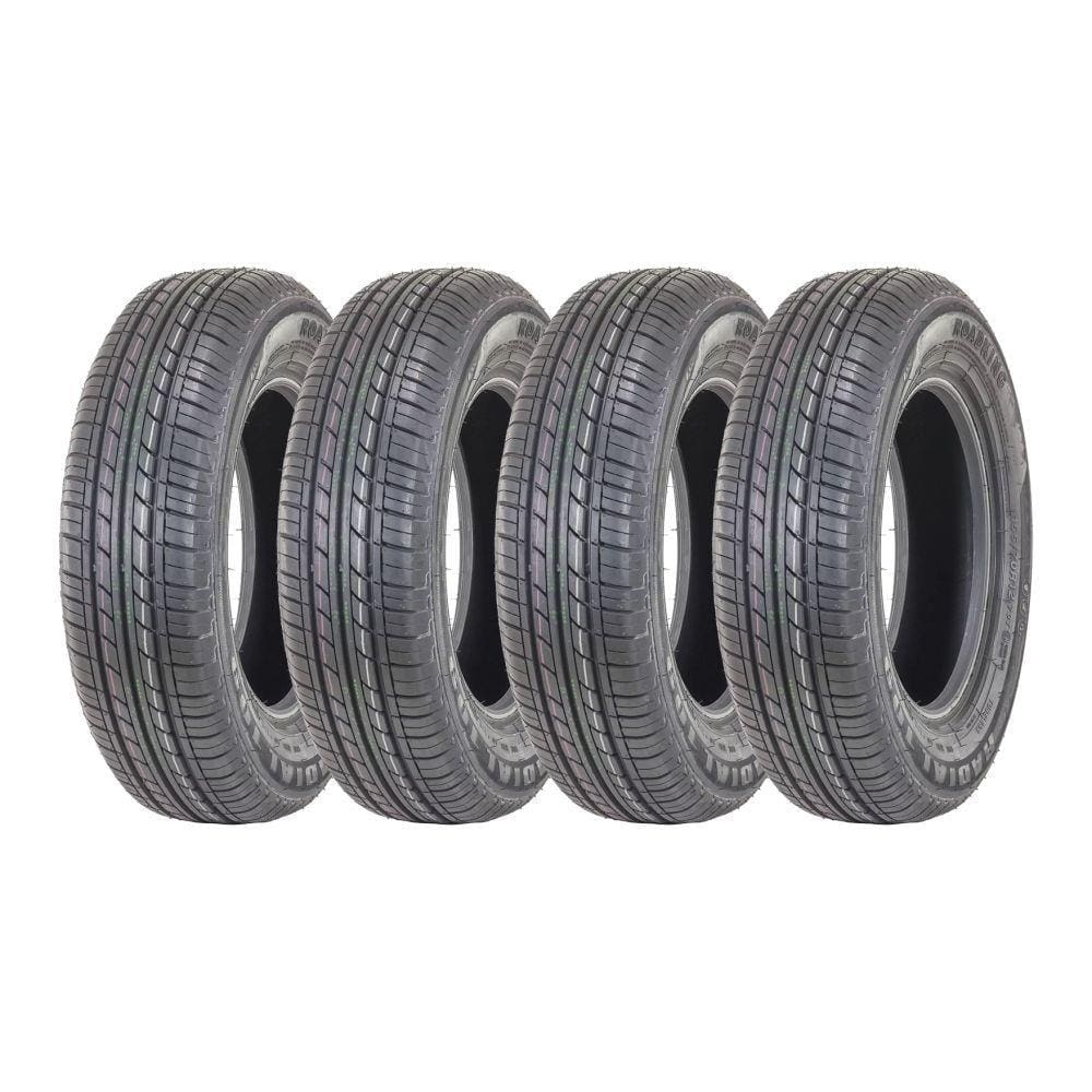 Kit 4 Pneus Roadking Aro 13 155/80R13 Radial 109 79T