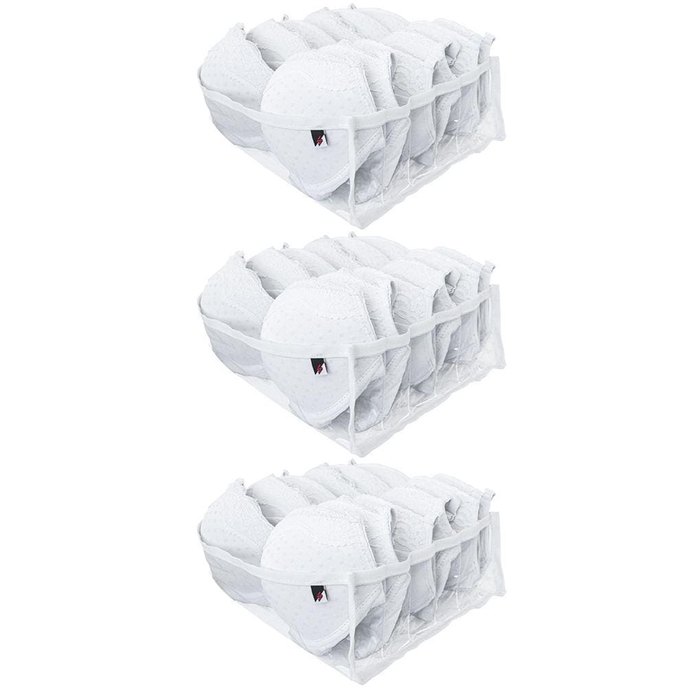 Kit 3 Colmeias Organizadoras De Sutiãs Com 6 Divisórias Organizador De Gaveta Closet