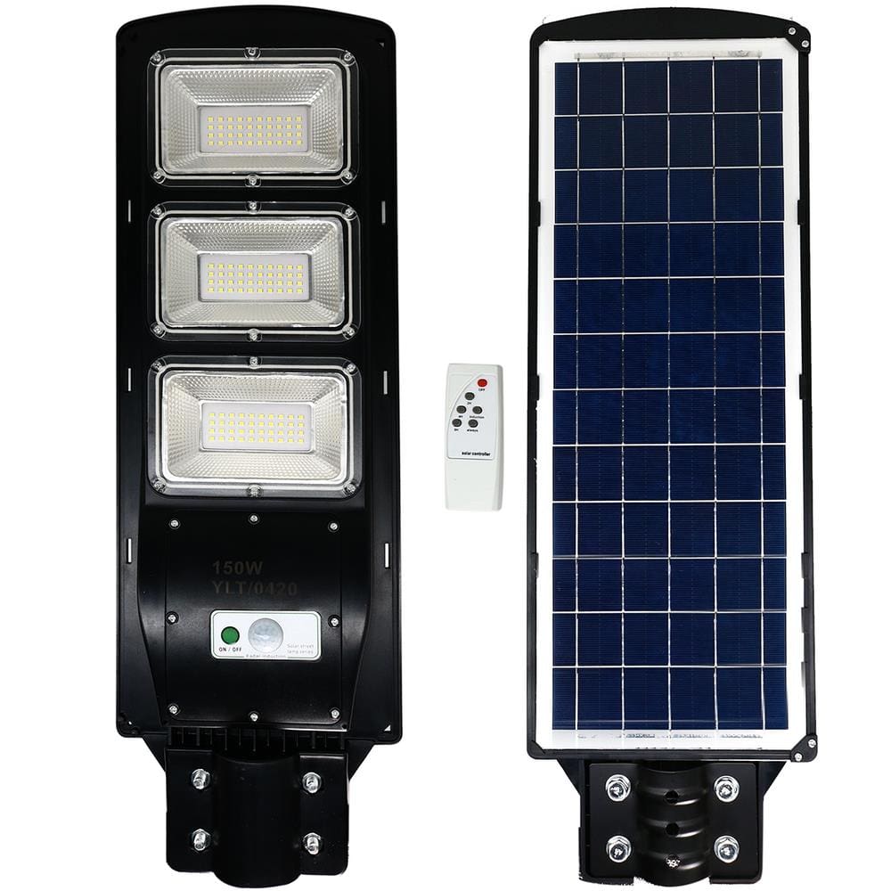 Solar Luminária Pública Poste Rua Led 150w C/sensor