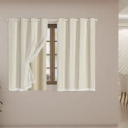 Cortina Blackout C/Voil 2,80m X 2,80m Palha