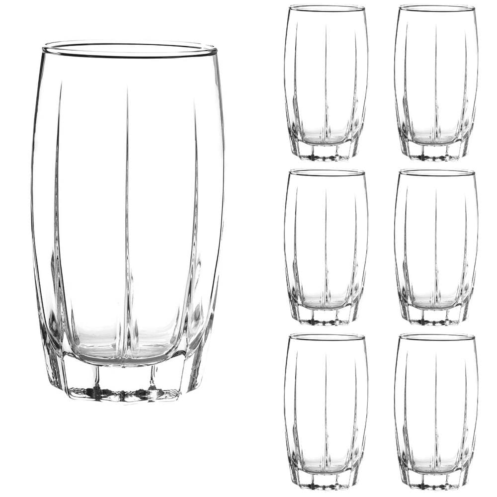 kit 6 Copos De Vidro Lond Drink 374ML Amadeus transparente