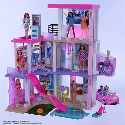 Casa de Boneca Barbie Dreamhouse Mega Casa Extra