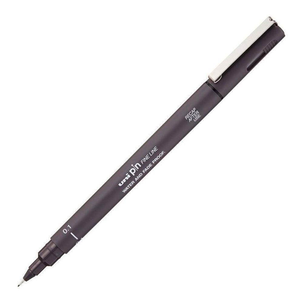 Caneta Uni Pin Fine Line Cinza Escuro 0.1Mm Mitsubishi