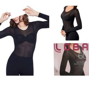 Blusa Segunda Pele - Microfibra Manga Longa Fio 60 Lupo 845001 - Tamanho Único 38-44
