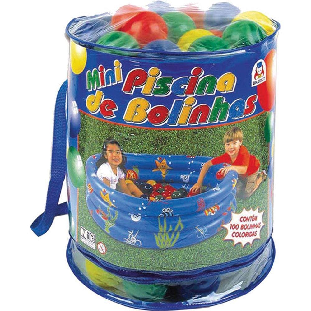 Piscina de bolinhas Estampada 100 Bolinhas Braskit