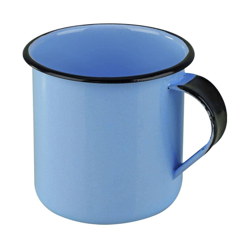 Caneca de Aço Esmaltada Metallouça Azul 70ml