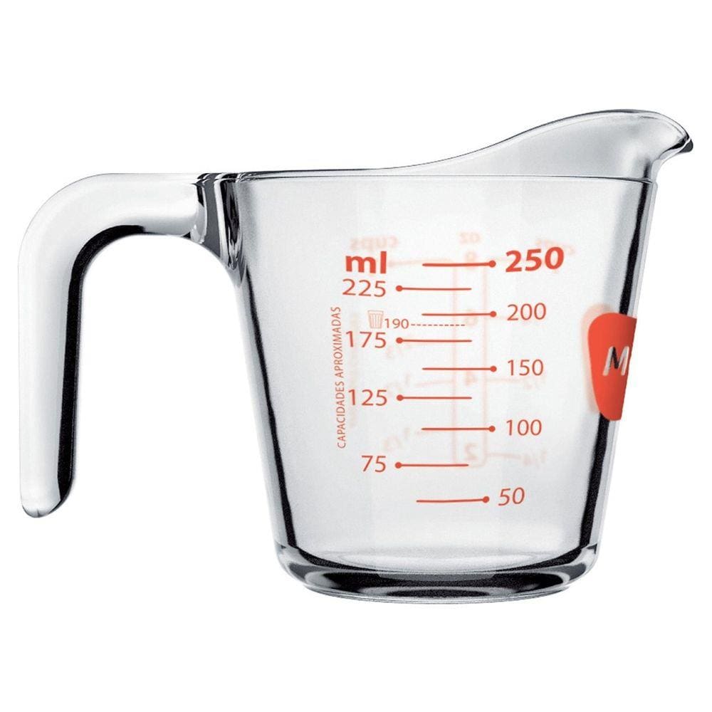 Jarra Medidora de Vidro 250 ml Marinex