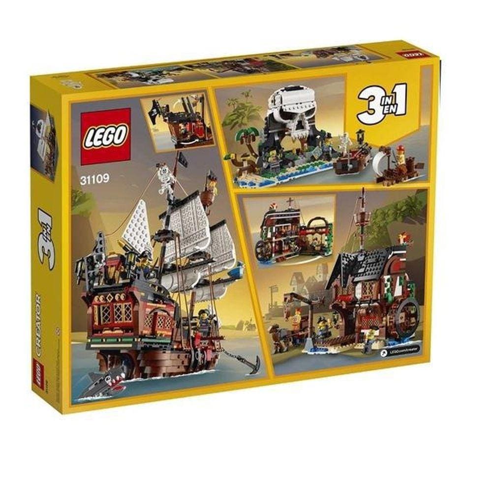 Lego Creator 3 Em 1 Barco Pirata V39 31109