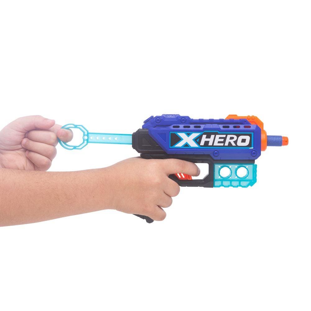 Pistolas 2 Lança Dardos Nerf 12 Dardos 4 Latinhas Hero Duo Baby Style