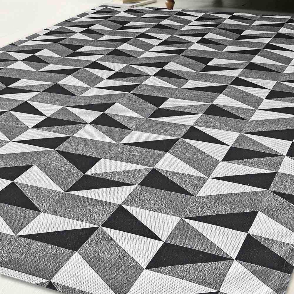 Tapete Jacquard Antiderrapante 1,32x1,00 Dallas Preto