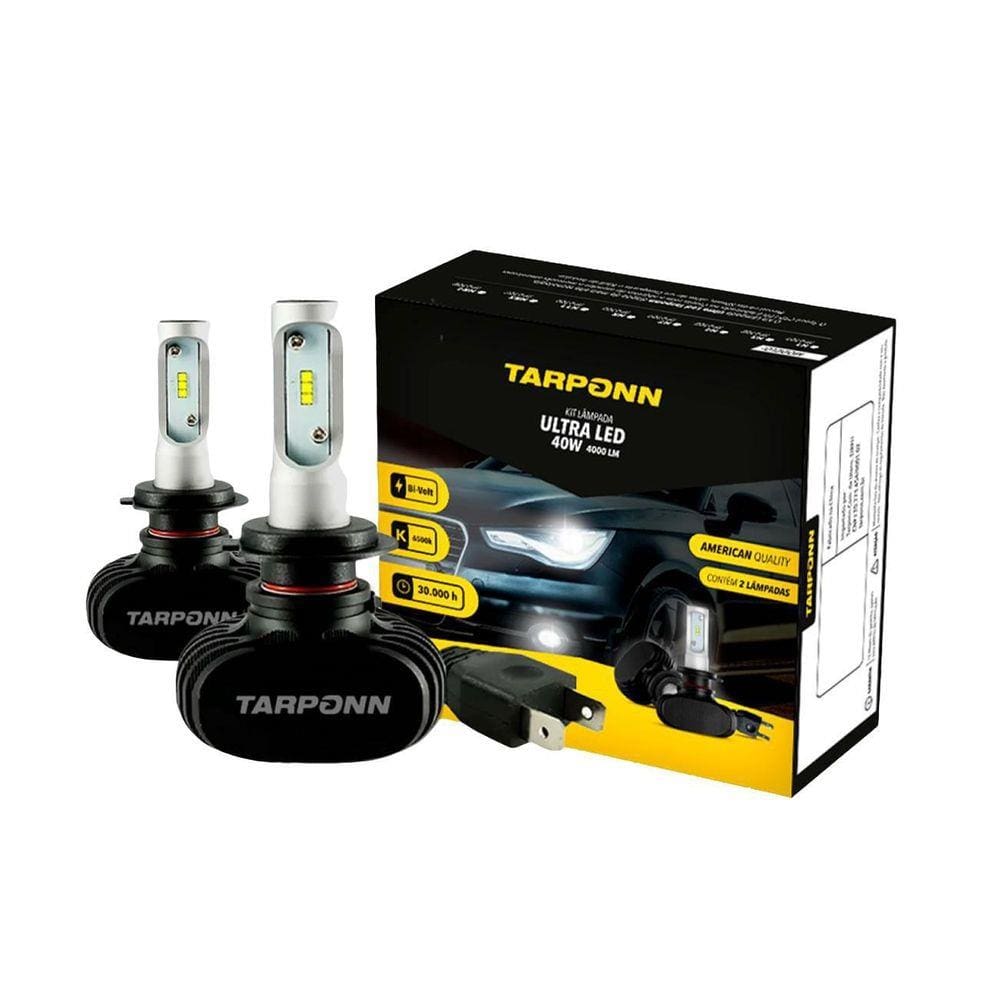Kit Lâmpada Ultra Led H3 40W Tarponn
