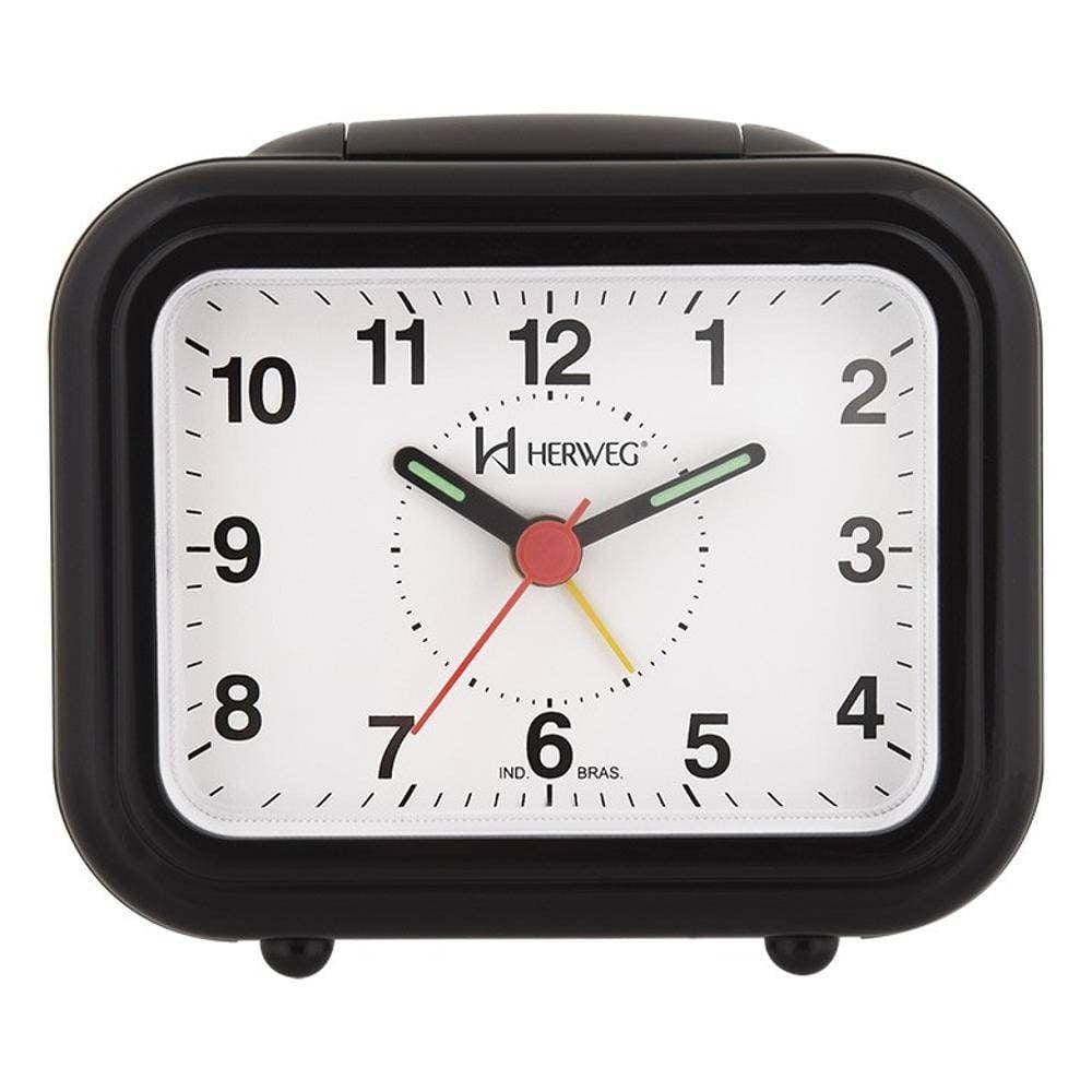 Relógio Despertador Quartz Tradicional Herweg 263034