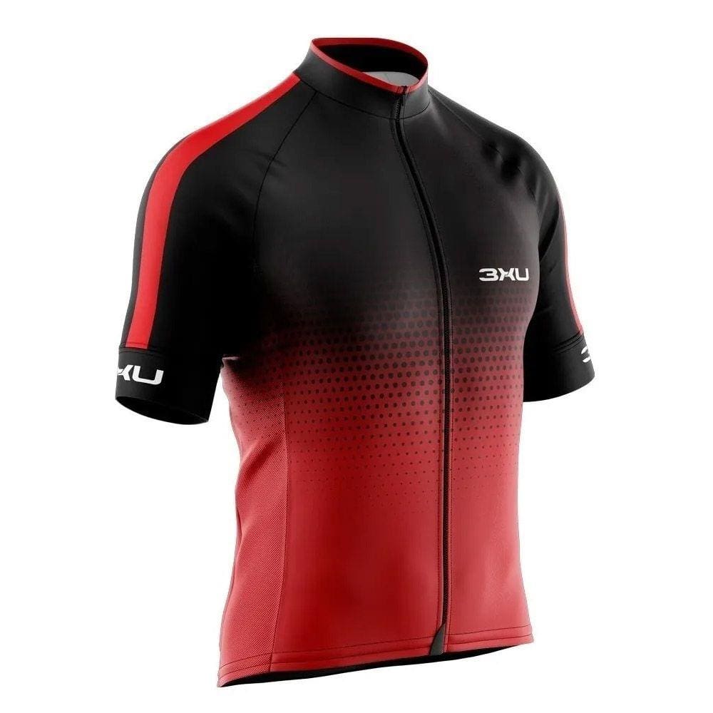 Camiseta Ciclismo Refactor 3xu Huracan Vermelha Manga Curta Bike Uv+ - SSX Multicoisas