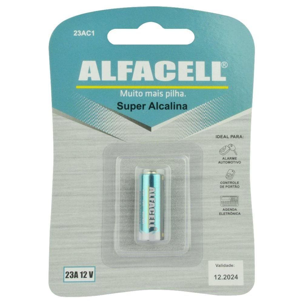 Bateria Pilha Alfacel Bateria 23A 12V Para Controles