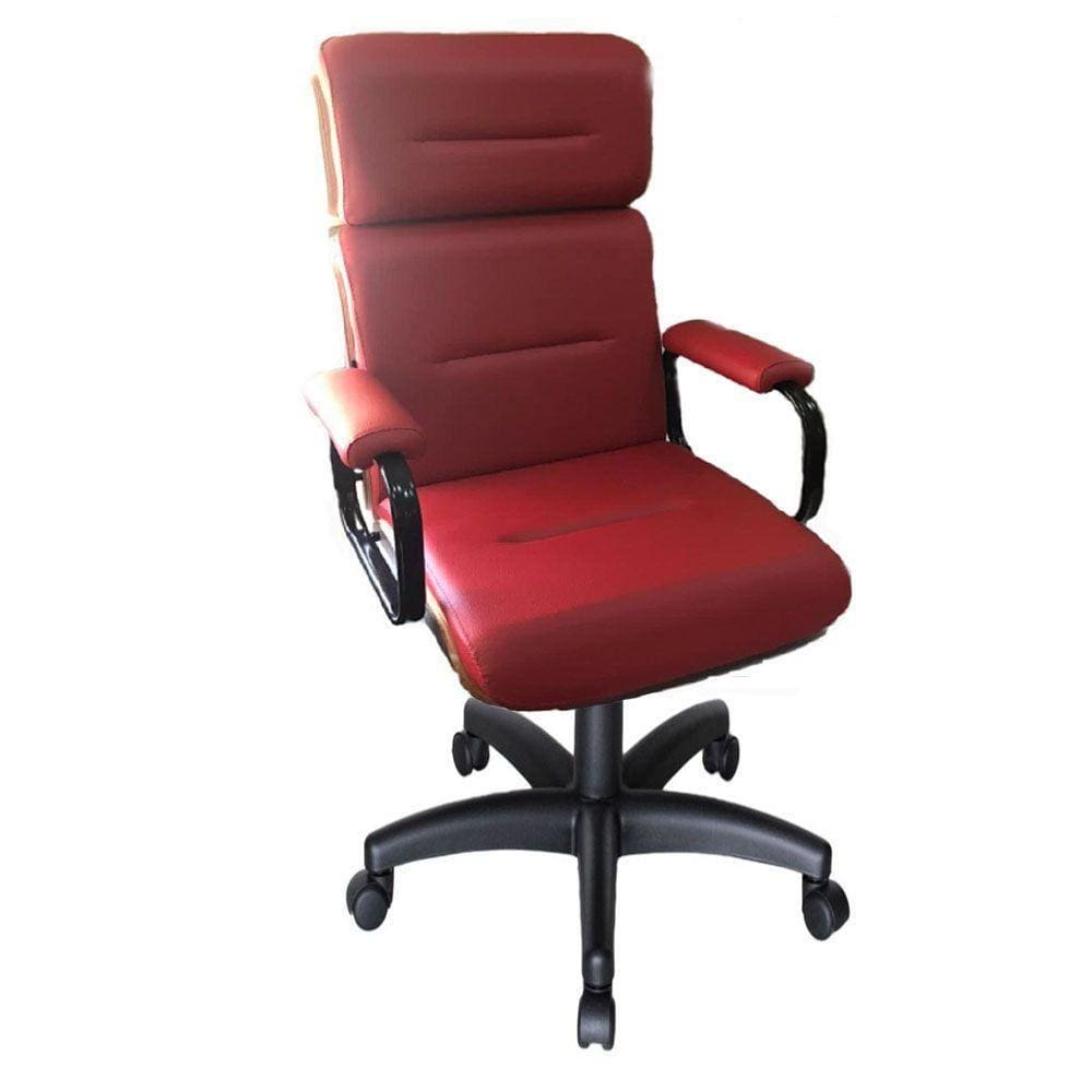 Cadeira Eames Presidente Linha Capa em Madeira Vermelho