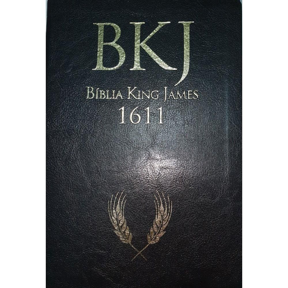 Bíblia King James 1611 Ultra fina ampliada Preta