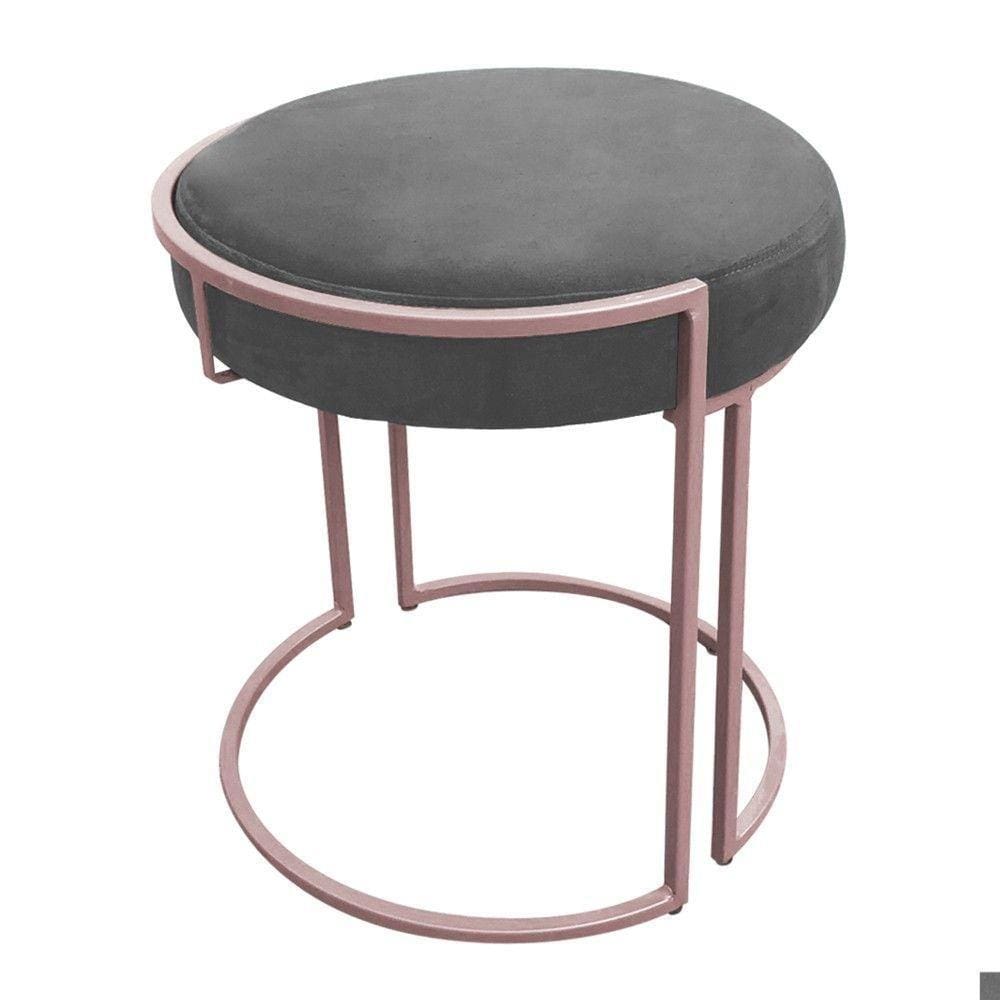 Kit 02 Puff Love Suede Base Rosê Grafite