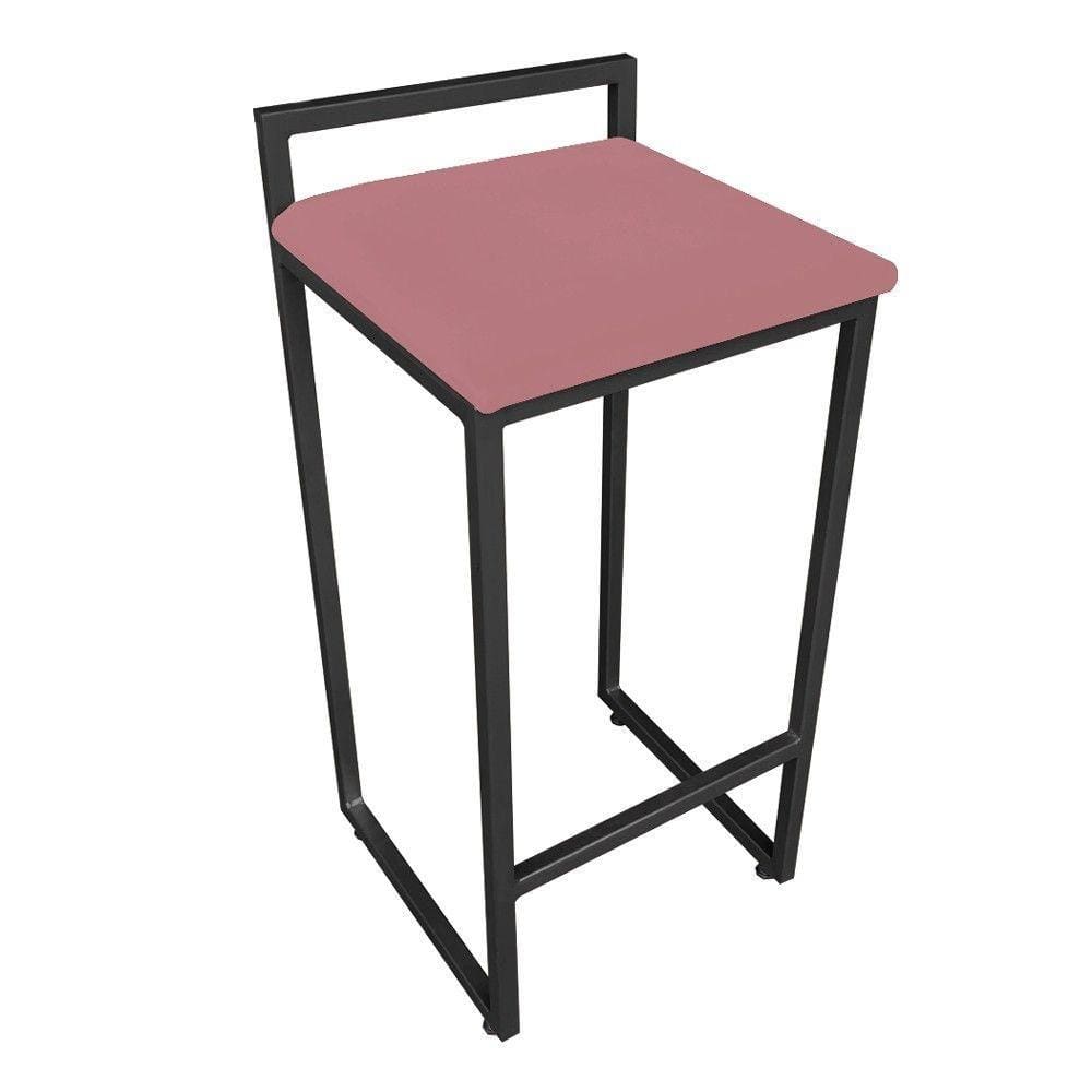 Banqueta Pietra Suede Rose