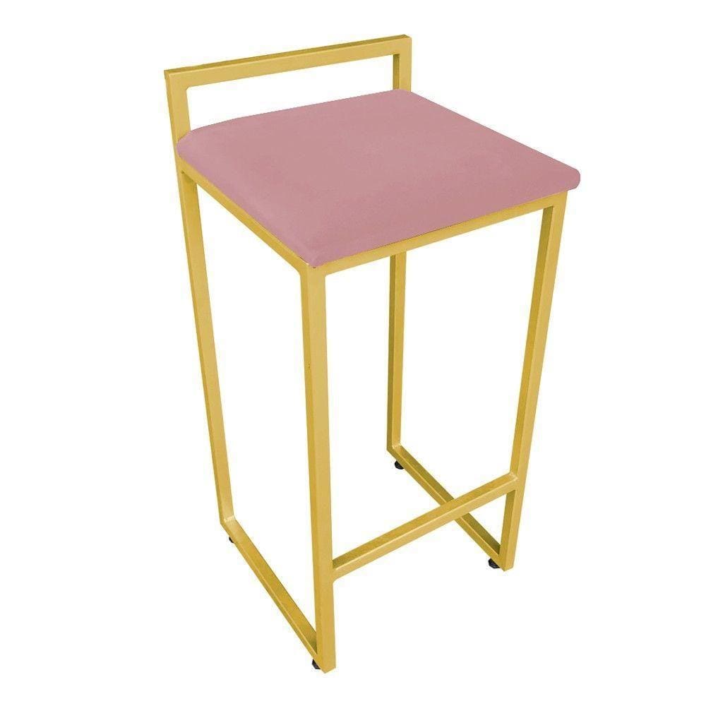 Banqueta Pietra Suede Rose