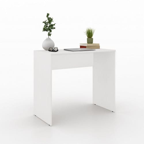 Escrivaninha 90cm Reta FF Vedere Branco Menor preço em Escrivaninha 90cm Reta FF Vedere Branco