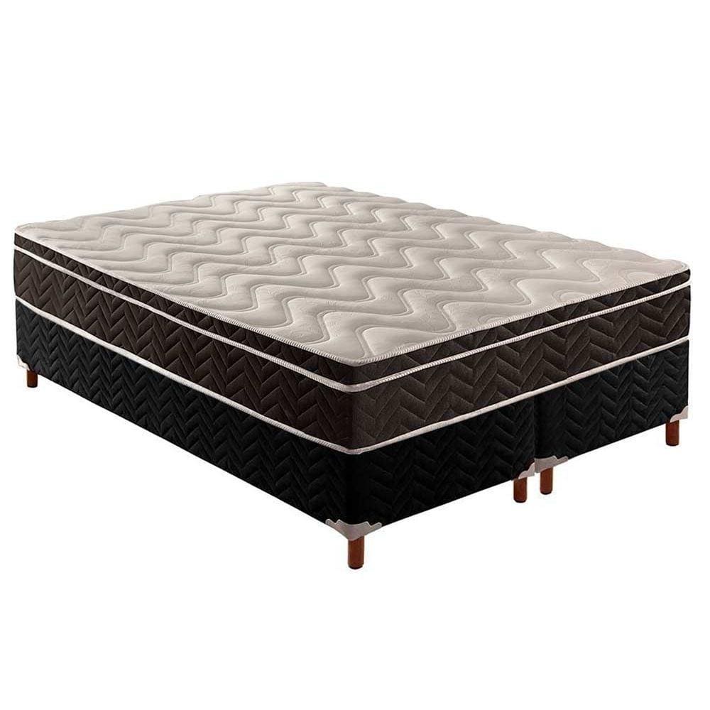 Conjunto Cama Box+Colchão D45 Mega Firme Queen 158