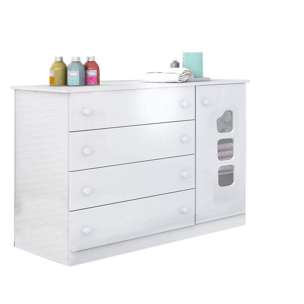 Cômoda Infantil Lívia Phoenix Baby Branco