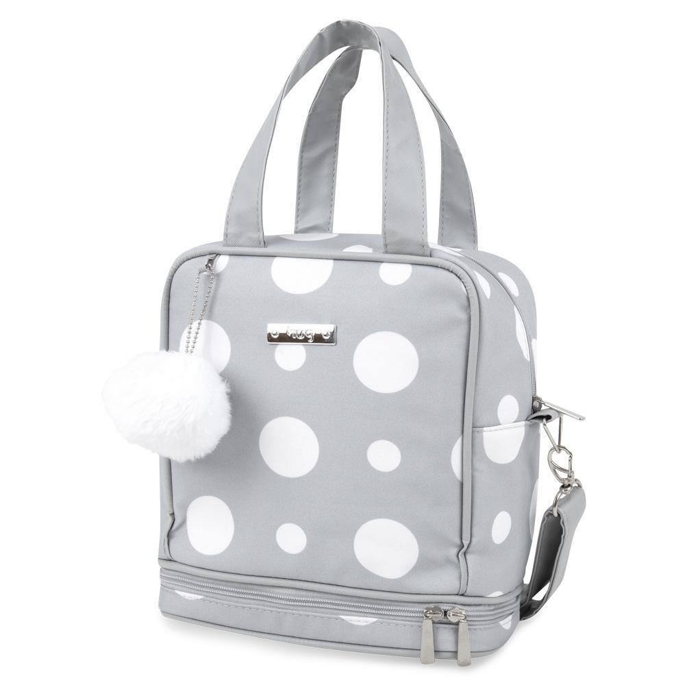 Frasqueira Térmica Hug Pompom Cinza B8901