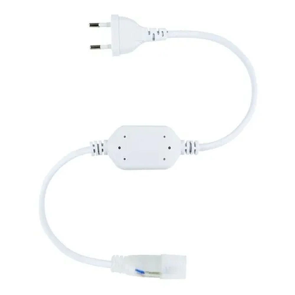 Conector Tomada Para Mangueira Led Chata 110V/220V Prático