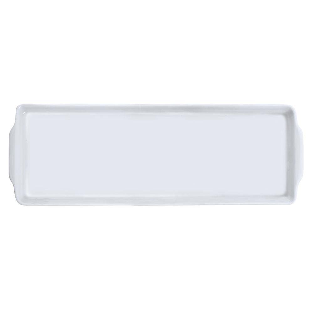 Bandeja Flat Rocambole Retangular de Porcelana 39x13 cm Germer