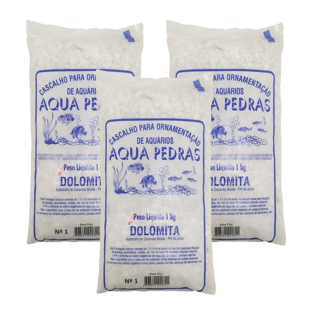 Substrato Dolomita para Aquários e Jardins Decoração N°1 3kg
