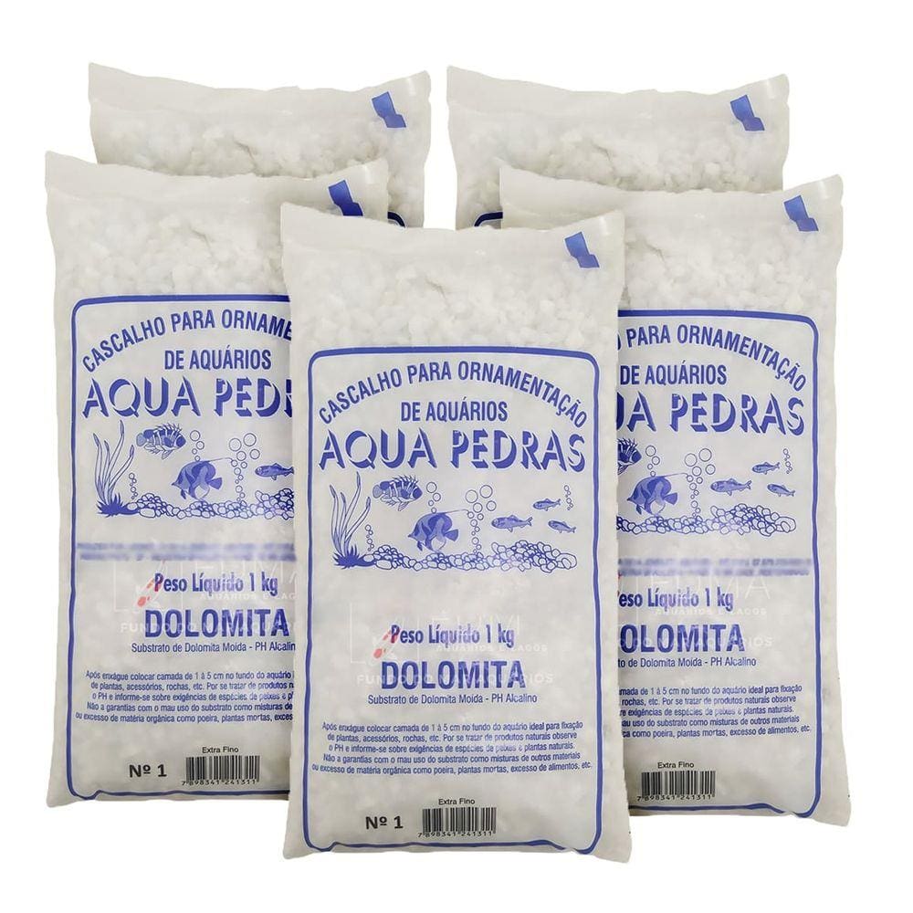 Substrato Dolomita para Aquários e Jardins Decoração N°1 5kg