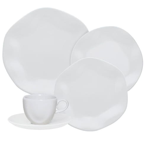 Aparelho De Jantar 30 Peças Ryo White Oxford Menor preço em Aparelho De Jantar 30 Peças Ryo White Oxford